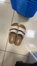 拔佳（Bata）外穿涼拖鞋女夏季新款英倫風(fēng)牛皮厚底勃肯拖鞋AYR17BT4 米色 37 曬單實(shí)拍圖