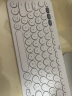 罗技（Logitech）K380蓝牙键盘 笔记本平板IPAD电脑静音键盘多设备时尚超薄便携巧克力按键 白色-键鼠套装 实拍图