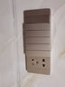 飛利浦（PHILIPS）118型開(kāi)關(guān)插座面板金色多功能組合墻壁電源暗裝插座家用廚房插座 10A五孔模塊（1位） 曬單實(shí)拍圖