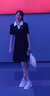 clotho Rennie品牌女裝時(shí)尚polo領(lǐng)連衣裙女夏2025新款收腰顯瘦通勤短袖小黑裙 黑色 2XL 曬單實(shí)拍圖