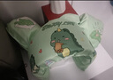 歐梵普（oufanpu）兒童游泳圈手臂圈浮力衣游泳裝備安全免充氣式浮力浮袖寶寶漂浮圈 萌龍綠 適用20-55斤 【免充氣無帶浮力衣】 曬單實拍圖
