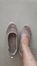 斯凱奇（Skechers）女鞋透氣蕾絲單鞋淺口一腳蹬平底鞋軟底舒適透氣旅游鞋100686 灰褐色/TPE 36.5 曬單實(shí)拍圖