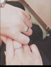 艾維拉999銀莫桑鉆石情侶戒指一對七夕情人節(jié)結(jié)婚紀(jì)念生日禮物送女友 情侶一對 （女款鑲30分莫桑石） 曬單實(shí)拍圖