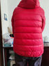 雅鹿輕薄羽絨服女短款2025年新款修身輕暖便攜旅行小個(gè)子白鴨絨外套 中國紅-連帽 2XL （推薦125-140斤） 曬單實(shí)拍圖