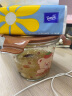 樂唯詩玻璃湯碗家用帶蓋大號喝湯杯便攜密封學生上班族飯盒微波爐耐高溫 樂溢湯碗+飯盒- 2件套 1550ml 粉色 曬單實拍圖