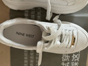 NINE WEST/玖熙厚底松糕鞋增高小白鞋休閑鞋 NR472002CK 白色37 曬單實拍圖