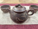 覓陶 欽州坭興陶茶壺王征純?nèi)止馗囀皦丶矣门莶鑹夭杈?50ml 一壺兩杯 曬單實拍圖