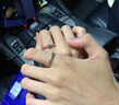 子今緣求婚戒指莫桑石鉆戒一克拉戒指女情侶對戒純銀訂婚結婚婚戒送禮物 單只女鉆戒+燈光禮盒（順豐包郵 曬單實(shí)拍圖