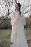 妃秀蝶古裝女服裝新中式女裝漢服女中國風套裝魏晉 春瑤（香檳色） M(100-110斤) 曬單實拍圖