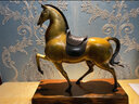 銅金歲月《馬上金安》全黃銅馬擺件新中式工藝品辦公室書(shū)房裝飾品開(kāi)業(yè)禮品 馬上金安-大號 曬單實(shí)拍圖