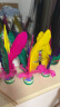 紫湖毽子大号鹅毛花毽小学生儿童毽子比赛专用彩色羽毛牛筋底 3个装 实拍图