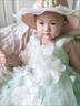 G.DUCKKIDS童裝女童連衣裙夏季2025新款公主裙兒童裙子夏天花仙子蓬蓬吊帶裙 綠色 80 尺碼9-12月(建議寶寶75-85cm) 曬單實(shí)拍圖