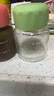 WELLMEET中藥瓶耐高溫可微波爐加熱高硼硅玻璃瓶燕窩牛奶豆?jié){分裝瓶早餐杯 【組合裝】白+綠+粉 300ml +貼紙 曬單實(shí)拍圖