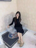 百麗弋沅網(wǎng)紅加絨加厚勃肯鞋女冬季毛毛鞋保暖博肯豆豆鞋平底東北棉鞋 卡其色升級款 36 曬單實拍圖