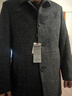 啄木鳥(niǎo)輕奢臻品雙面呢大衣男中長(cháng)款商務(wù)休閑高端羊毛呢外套加厚羊絨風(fēng)衣 灰色 Y2007款 L 175/92A 曬單實(shí)拍圖