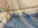 簡(jiǎn)魅防撞五件套嬰兒床床圍寶寶可拆洗棉花被子保暖棉透氣 五件套（鯨魚(yú)海豚）100cmx56cm 曬單實(shí)拍圖