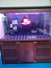 森森魚缸水族箱客廳落地超白大型家用智能底濾懶人生態(tài)中式金魚缸 剛果柚色 ID靠墻款長150*寬42*缸高80/柜高74cm 曬單實拍圖