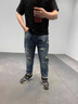 衣然呈品破洞牛仔褲男直筒寬松潮牌春夏季新款嘻哈風(fēng)時尚休閑百搭長褲子男 深藍(lán)色 30【建議115-125斤】 曬單實(shí)拍圖