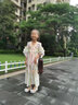 安妮優(yōu)兒 ANNEYOL漢服女童連衣裙夏季2025新款兒童唐裝超仙中國風(fēng)夏款古風(fēng)公主裙子 橘色 130 曬單實拍圖