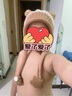 FOX.G兒童帽子男童女童秋冬寶寶冬季可愛卡通護(hù)耳保暖毛線帽加厚針織帽 兒童可愛毛絨帽子小熊熊咖色 曬單實(shí)拍圖