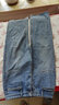 真維斯（Jeanswest）直筒牛仔褲女春秋季高腰顯瘦彈力寬松闊腿褲子女 復古藍-常規 2XL 曬單實(shí)拍圖