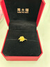 周大福 玫瑰花開口戒黃金戒指(工費(fèi)180)約7.35g EOF1093七夕禮物 曬單實(shí)拍圖