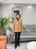 恰凡（QIAFAN）中年媽媽裝外套2025新款中老年女裝新中式洋氣質(zhì)高貴春秋毛呢大衣 豆綠色 XL （建議105斤以內(nèi)） 曬單實(shí)拍圖
