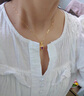 BOGLIA金項鏈女鑲嵌紫水晶石吊墜紫色寶石奢侈七夕情人節(jié)禮物送女友老婆 18k金紫晶石項鏈 曬單實拍圖