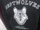 七匹狼（SEPTWOLVES） 衛衣男春季套頭圓領(lǐng)打底衫字母狼頭刺繡寬松長(cháng)袖T恤男裝上衣QA 001(黑色) 185/100A/XXXL 曬單實(shí)拍圖