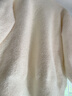 蠻丂毛茸茸針織毛衣開(kāi)衫外套女小個(gè)子早春長(cháng)袖上衣女外搭氣質(zhì)顯瘦 白色 均碼 曬單實(shí)拍圖