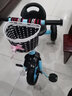 米賽特 兒童三輪車(chē)腳踏車(chē)1-3-5-2-6歲寶寶大號玩具手推自行車(chē)童車(chē) 普通發(fā)泡輪 藍色 曬單實(shí)拍圖
