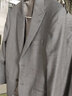 報(bào)喜鳥西服套裝【優(yōu)選】男士商務(wù)休閑羊毛西服套裝灰色格紋西裝西褲 灰色嵌橘色格紋 46 B(170/96) /請備注腰圍或褲子 曬單實(shí)拍圖