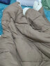 牧高笛（MOBIGARDEN）新月睡袋 户外登山露营保暖加宽可拼接便携信封式磨毛睡袋 单人1.8KG/松露色 实拍图
