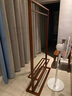 玥都胡桃木衣帽架實(shí)木落地掛衣架子簡(jiǎn)約現代日式衣服架子 胡桃色【北美進(jìn)口胡桃木】 豪華加高款【寬85x高180cm】 曬單實(shí)拍圖