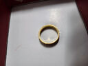 周六福新年禮物  黃金戒指女5G足金素圈指環(huán)無(wú)極金送女生 計價(jià)T 9號-1.87g 曬單實(shí)拍圖