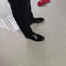 西域駱駝（VANCAMEL）真皮男士休閑正裝2025年新款商務(wù)皮鞋男一腳蹬韓版懶人鞋軟底 199黑色 42 曬單實拍圖