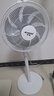 半球（PESKOE） 八葉柔和大風量電風扇家用節(jié)能機械風扇落地扇高顏值電扇臺扇風大大風風扇大風落地扇大風電風扇 八葉柔風雪白款 曬單實拍圖