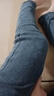 名格雅頓百搭小腳牛仔褲女新款春秋高腰修身彈力顯瘦九分煙管小個子鉛筆褲 藍灰色 27 推薦90-100斤 曬單實拍圖