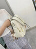 袋鼠卡拉銀色時(shí)尚高級感雙肩包女2026新款旅游輕便女式小背包女士包包女包 米色【防水】+小熊掛件 曬單實(shí)拍圖