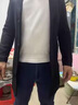 皮爾卡丹（pierre cardin）高檔品牌毛呢大衣男士中長款風衣冬季加厚英倫高端西裝領(lǐng)呢子外套 909黑色 M 【90-110斤】 曬單實拍圖