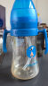可可萌（COCOME）咕噜PPSU硅胶吸管奶瓶儿童1岁以上大宝宝带手柄喝水杯280ML天空蓝 实拍图