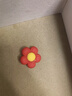 EKUSTYEE送你一朵小紅花胸針徽章公益花朵學(xué)生勛章別針配飾品活動(dòng)畢業(yè)禮物 大號樹(shù)脂紅花+安全別針款別針款 曬單實(shí)拍圖