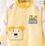糖貝新生嬰兒衣服分體套裝純棉無(wú)骨A類(lèi)內衣男女寶秋衣秋褲打底家居服 黃色熊頭【純棉套裝】-四季 80 cm（9-12個(gè)月） 19-22斤 曬單實(shí)拍圖