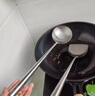 希明304不銹鋼加長(cháng)炳炒勺炒鏟鍋鏟炒菜勺子鏟子廚具家用廚師專(zhuān)用 【304全鋼】（2件套）炒鏟+炒勺 曬單實(shí)拍圖