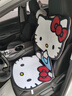 Hello Kitty汽車(chē)坐墊單個(gè)主駕駛四季通用女士車(chē)內座墊可愛(ài)女神款墊子冬季毛絨 西柚粉【坐墊*1+靠背*1】毛絨款 曬單實(shí)拍圖