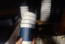 新天力（OTOR）一次性纸杯加厚装 隔热杯 380ml*50套（带盖）奶茶杯咖啡杯水杯 实拍图