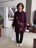 恰凡（QIAFAN）中老年女裝毛呢外套本命年媽媽裝春秋紅色秋冬大衣中年秋冬裝衣服 紅色 1XL 【建議110斤以下】 曬單實(shí)拍圖