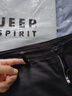JEEP SPIRIT多口袋工裝褲男士加肥加大純棉直筒寬 松戶(hù)外探險休閑大碼肥佬褲 6口袋黑色 33 腰圍二尺六 曬單實(shí)拍圖