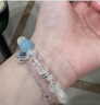 柯羅奧蒂 KORATTE白水晶手串女海藍寶粉晶飾品療愈禮物白阿塞手鏈送老婆情人節(jié)飾品 白阿塞-海藍寶款 16cm 曬單實拍圖