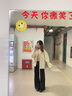 DXOT美拉德美式復(fù)古皮衣夾克女士外套2025新款春秋款oversize百搭外套 杏色 M 建議90-105斤 曬單實(shí)拍圖